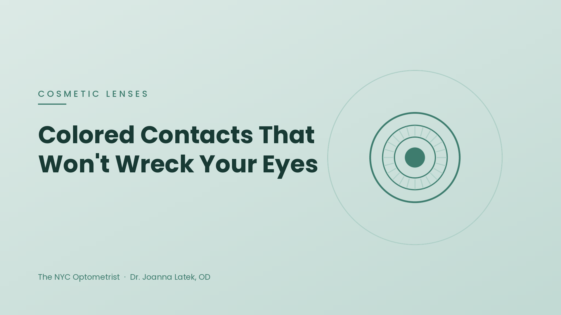 Header image for Colored Contacts That Won't Wreck Your Eyes: A Safe Approach to Cosmetic Lenses
