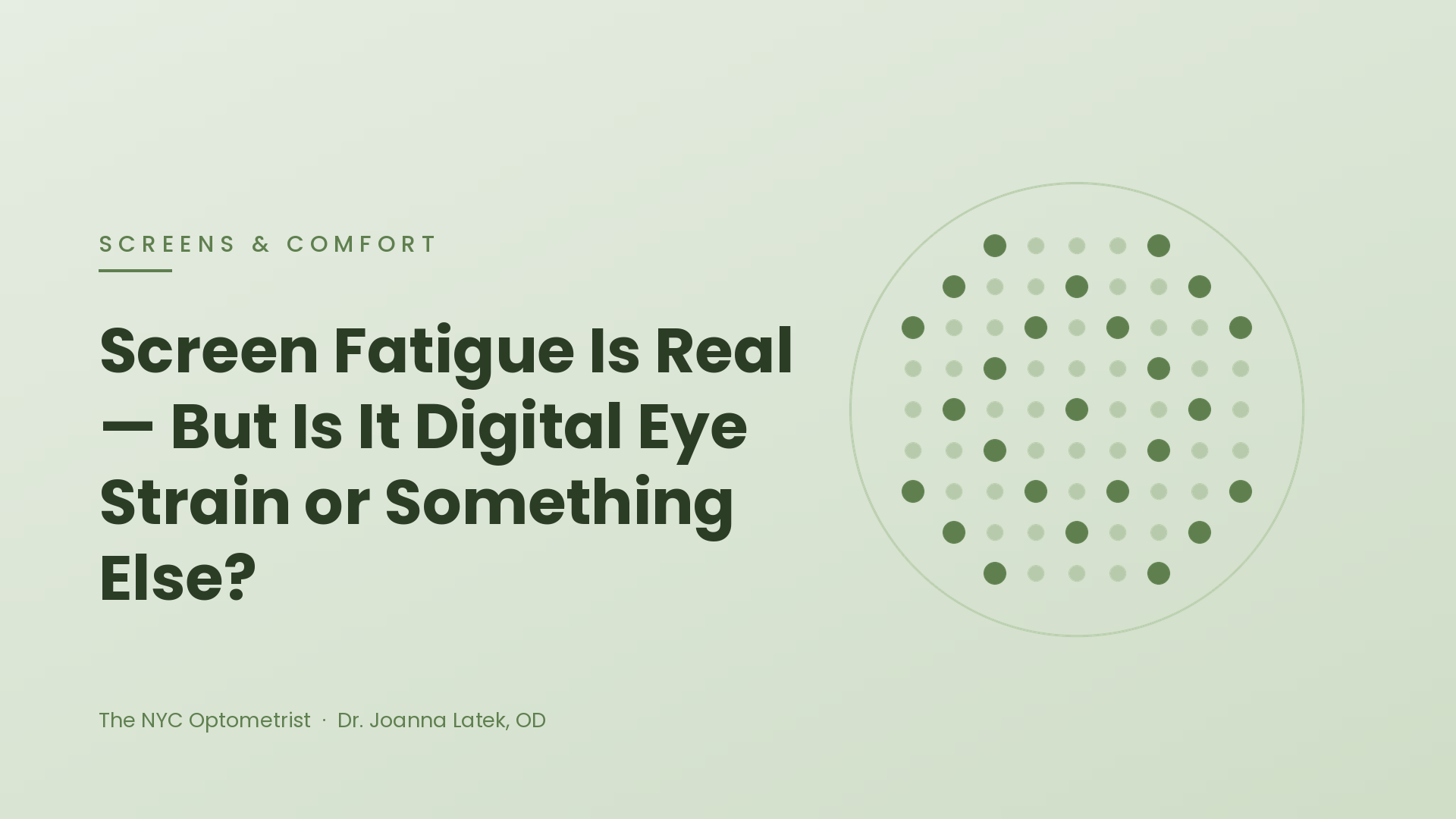 Header image for Screen Fatigue Is Real, But Is It Digital Eye Strain or Something Else?