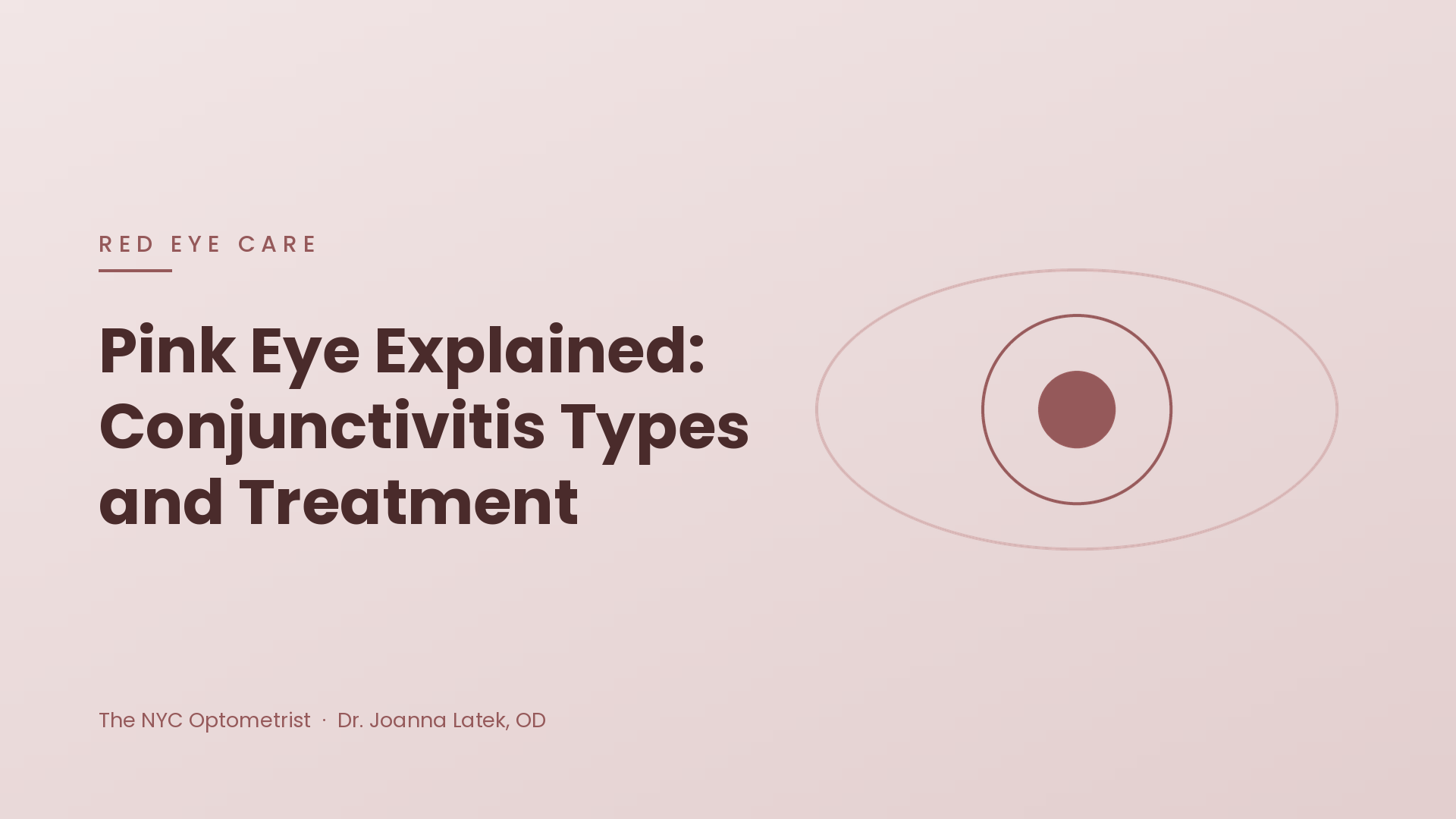 Header image for Pink Eye Explained: Conjunctivitis Types and Treatment