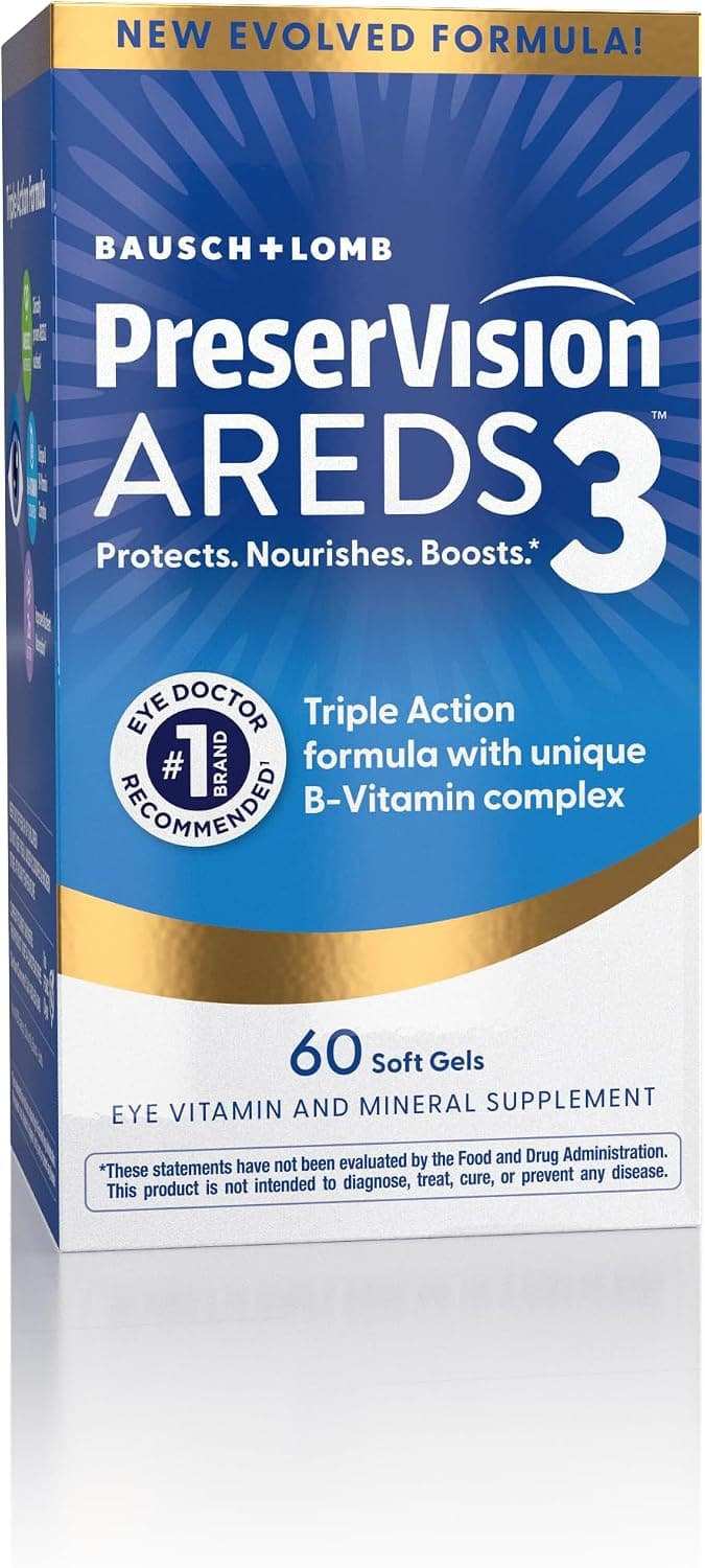 PreserVision AREDS3 Eye Vitamins, 60 Softgels